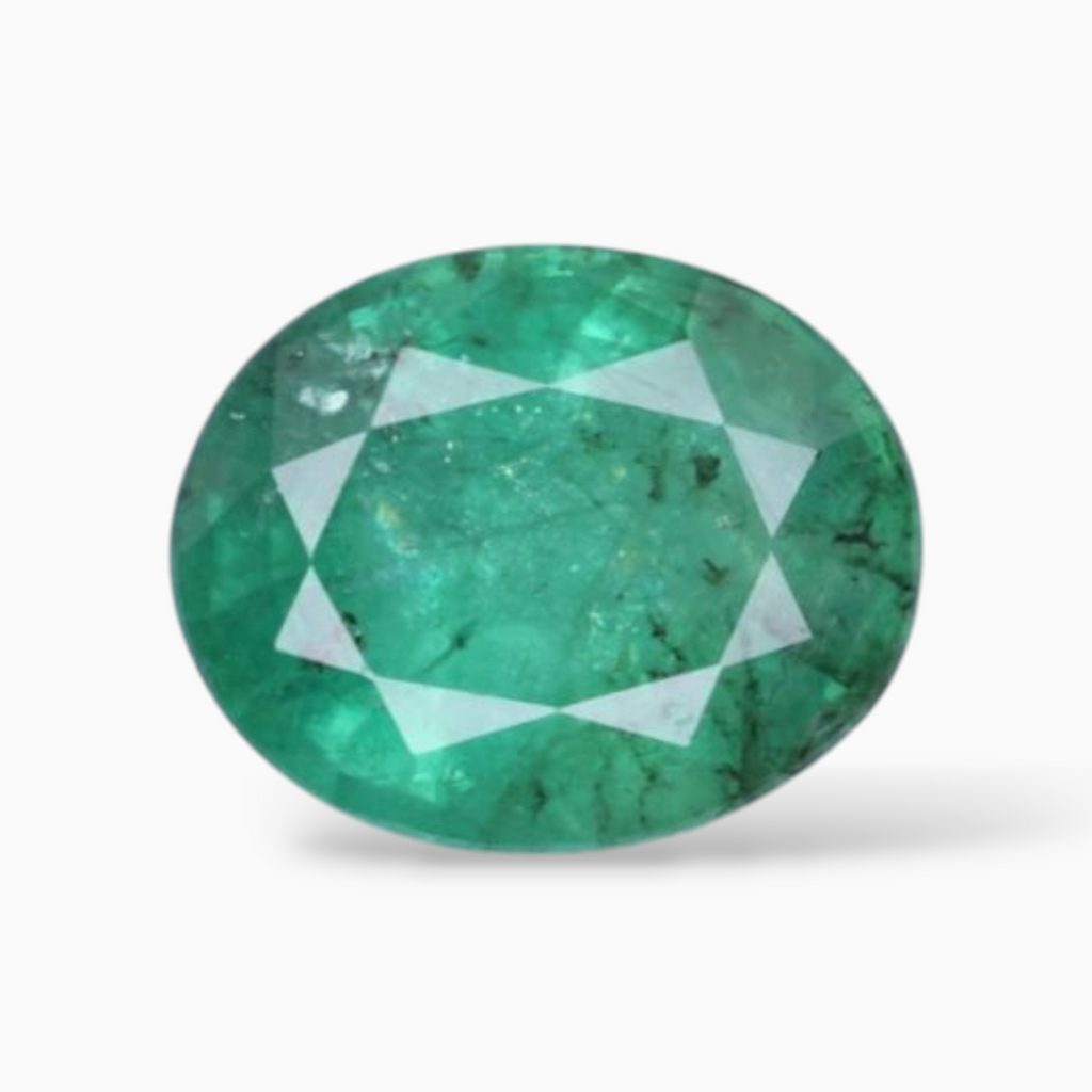 Buy Emerald Stone Online In Oval Shape 2.40 Carats 10.1x8mm Size