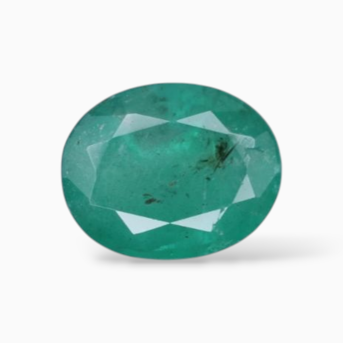 1.70 Carats Green Emerald Stone In Oval Shape 8.5x6.8mm Size