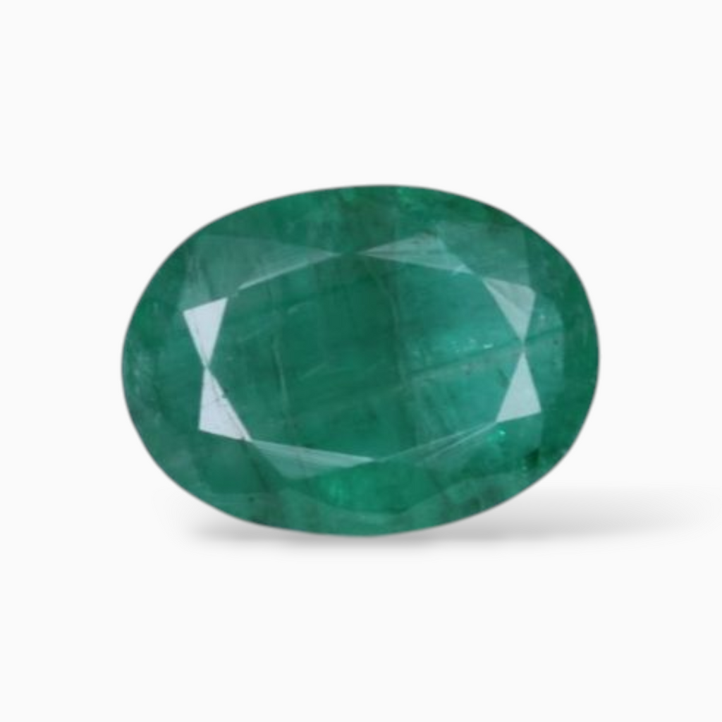 Buy 1.07 Carats Natural Emerald Stone In Oval Shape & Size 7.8x5.7mm