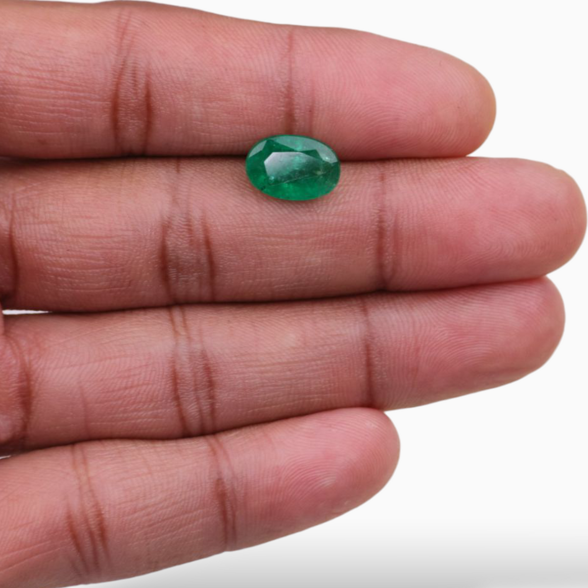 Buy Zambian Emerald Gemstone Online Oval Shape 3.15 Carats 12.1x8.3mm Size