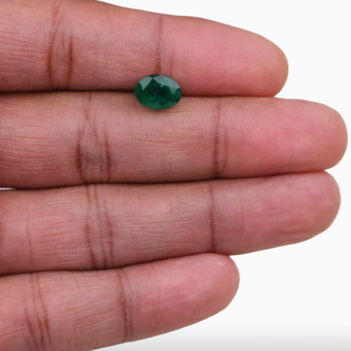 Natural Zambian Emerald Stone For Sale Oval Shape 2.64 Carats 9.4x7.1mm Size