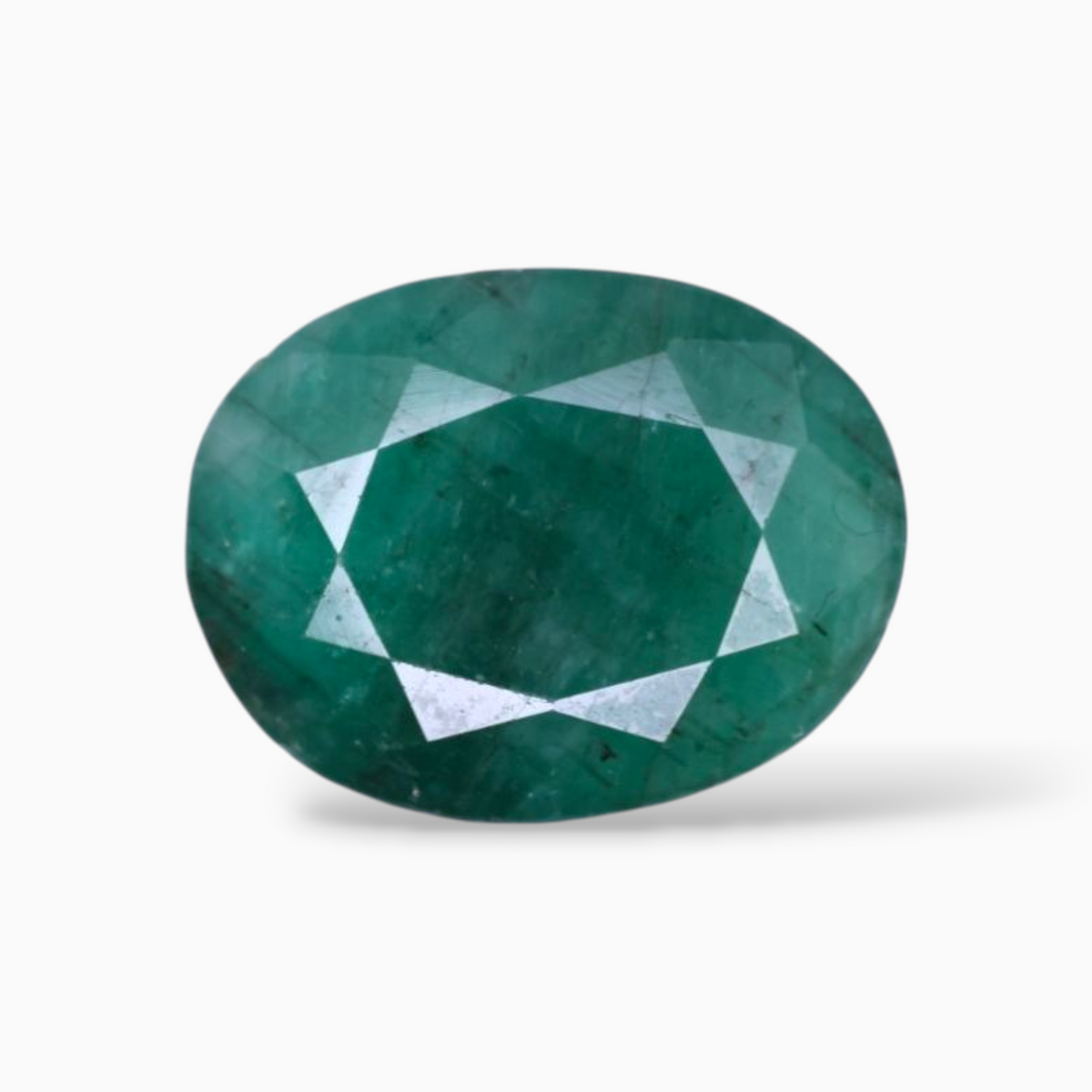 3.43 Carats Original Emerald Gemstone For Sale Oval Shape  12.3x9.5mm Size
