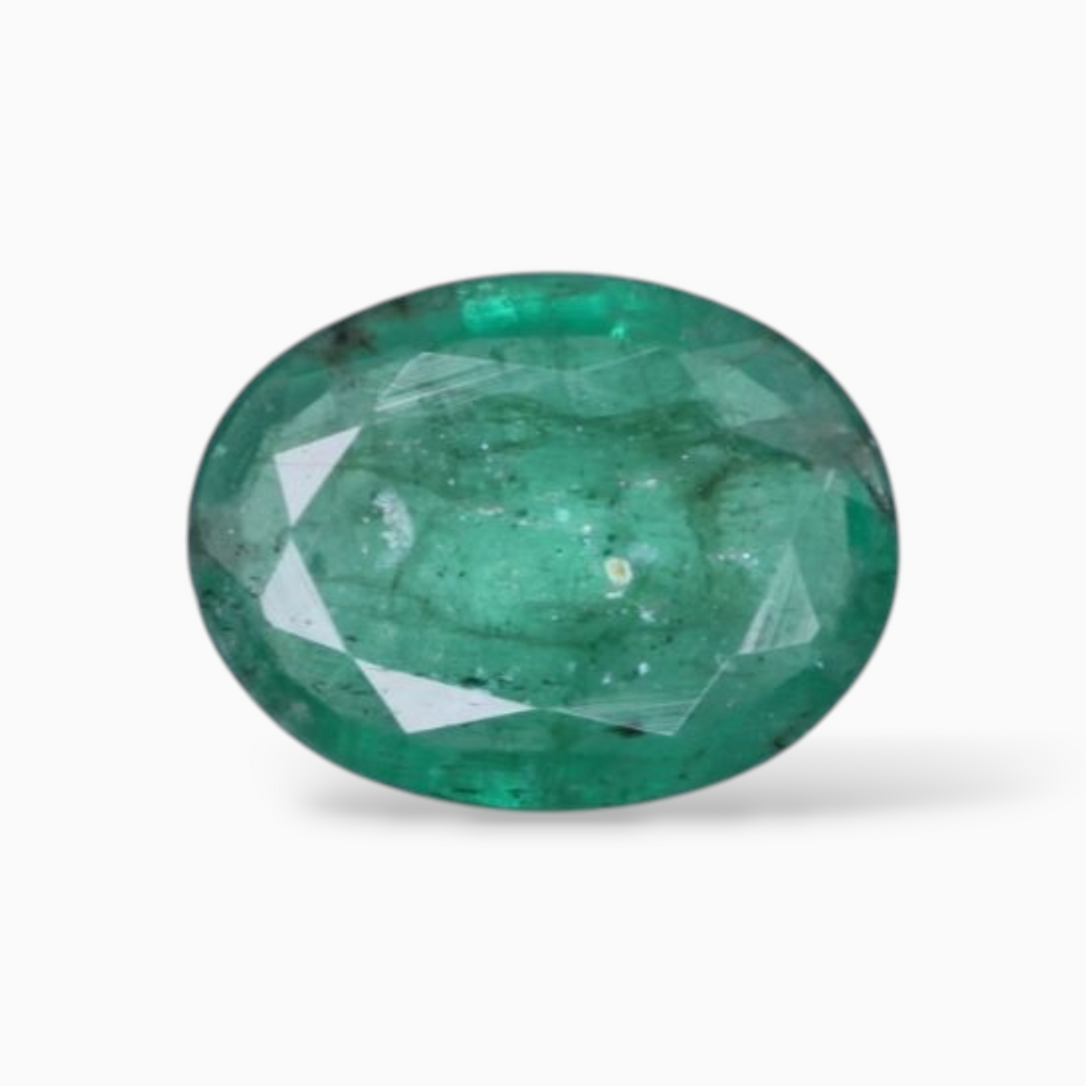 Genuine Zambian Emerald Stone For Sale Oval Shape 1.32 Carats 9.5x7.2mm Size