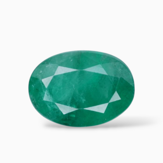 Buy Green Emerald Stone Oval Shape 3.13 Carats 10.4x7.5mm Size