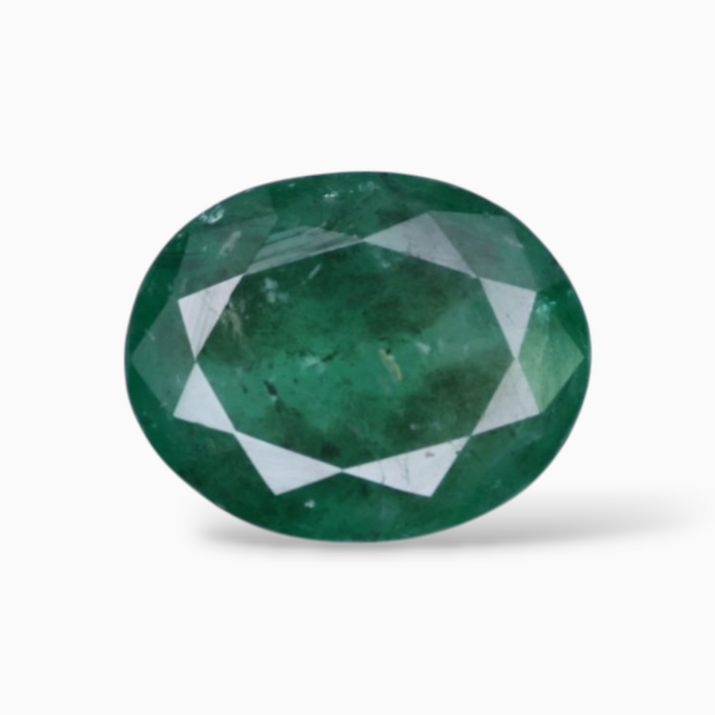 Buy Original Emerald Gemstone Oval Shape 5.66 Carats 12.6x10mm Size