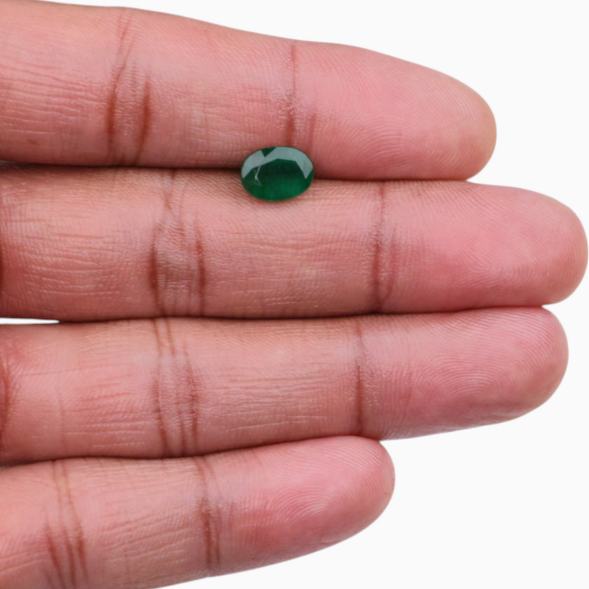 Online Sale Zambian Panna Stone In Oval Shape 1.74 Carats 9.2x6.6mm Size