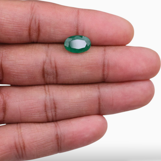 Buy Panna  Emerald Gemstone For Sale Oval Shape 2.70 Carats 12.3x8mm Size