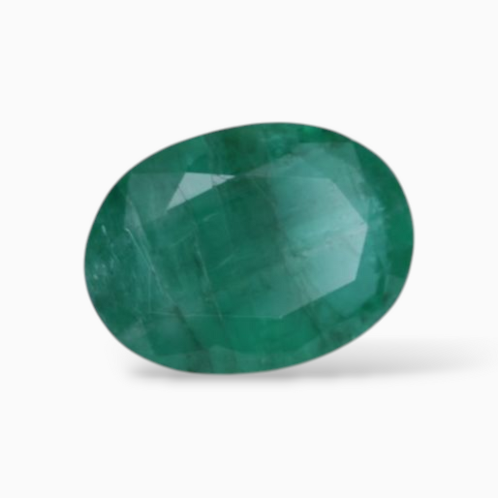Buy 1.07 Carats Natural Emerald Stone In Oval Shape & Size 7.8x5.7mm