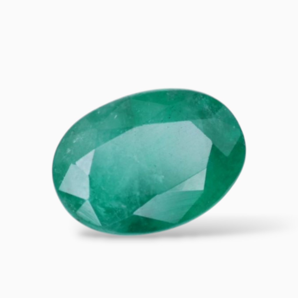 Buy Green Emerald Stone Oval Shape 3.13 Carats 10.4x7.5mm Size