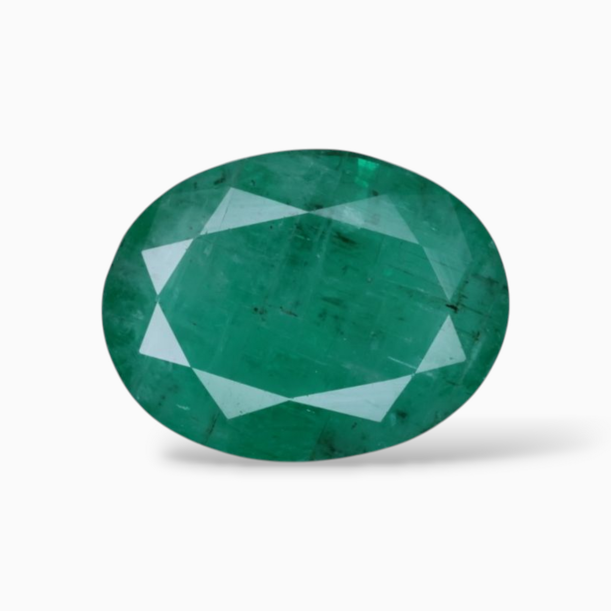 4.18 Carats Original Emerald Gemstone In Oval Shape & Size 12.8x.9.9mm