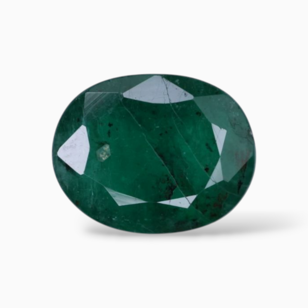 Online Sale Green Emerald Gemstone Oval Shape 3.02 Carats 11.2x8.7mm Size
