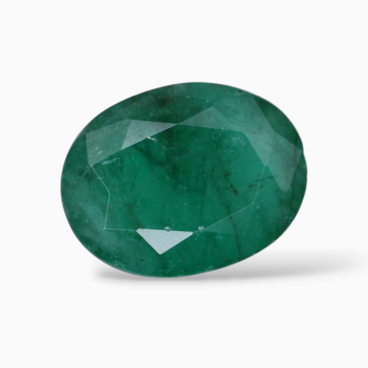 Original Emerald Gemstone Oval Shape 3.72 Carats 12.1x9.3mm Size
