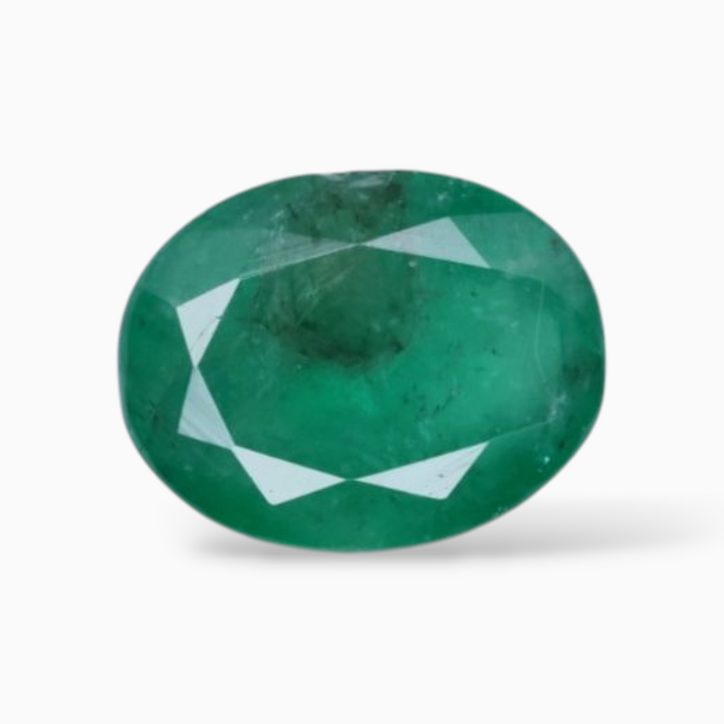2.78 Carats Emerald Gemnstone In Oval Shape & Size 9.8x7.6mm