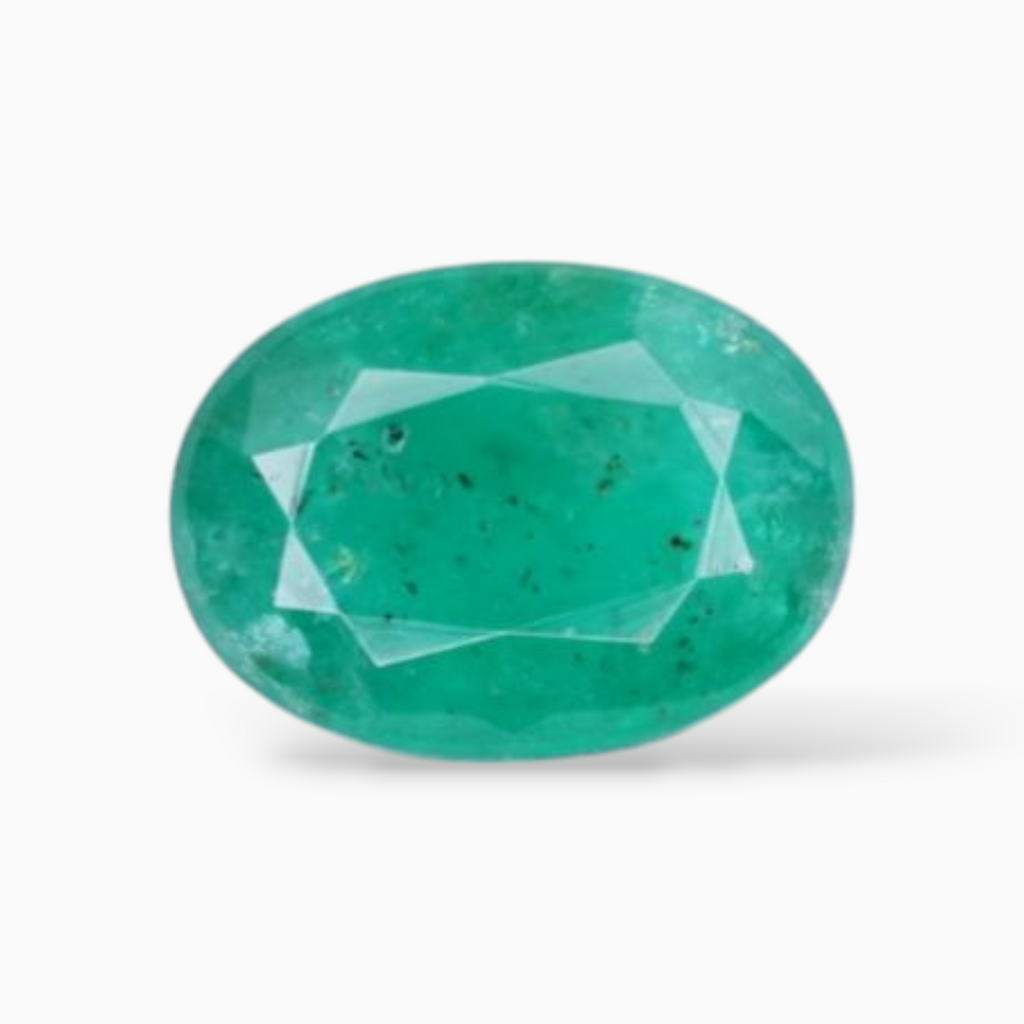 1.19 Carats Online Sale Zambian Emerald Stone In Oval Shape8.4x6mm Size