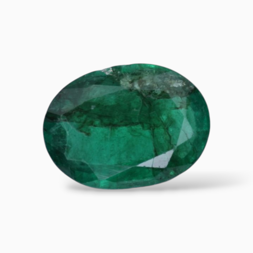Buy Natural Zambian Emerald Stone For Sale Oval Shape 1.48 Carats 9.5x7mm Size