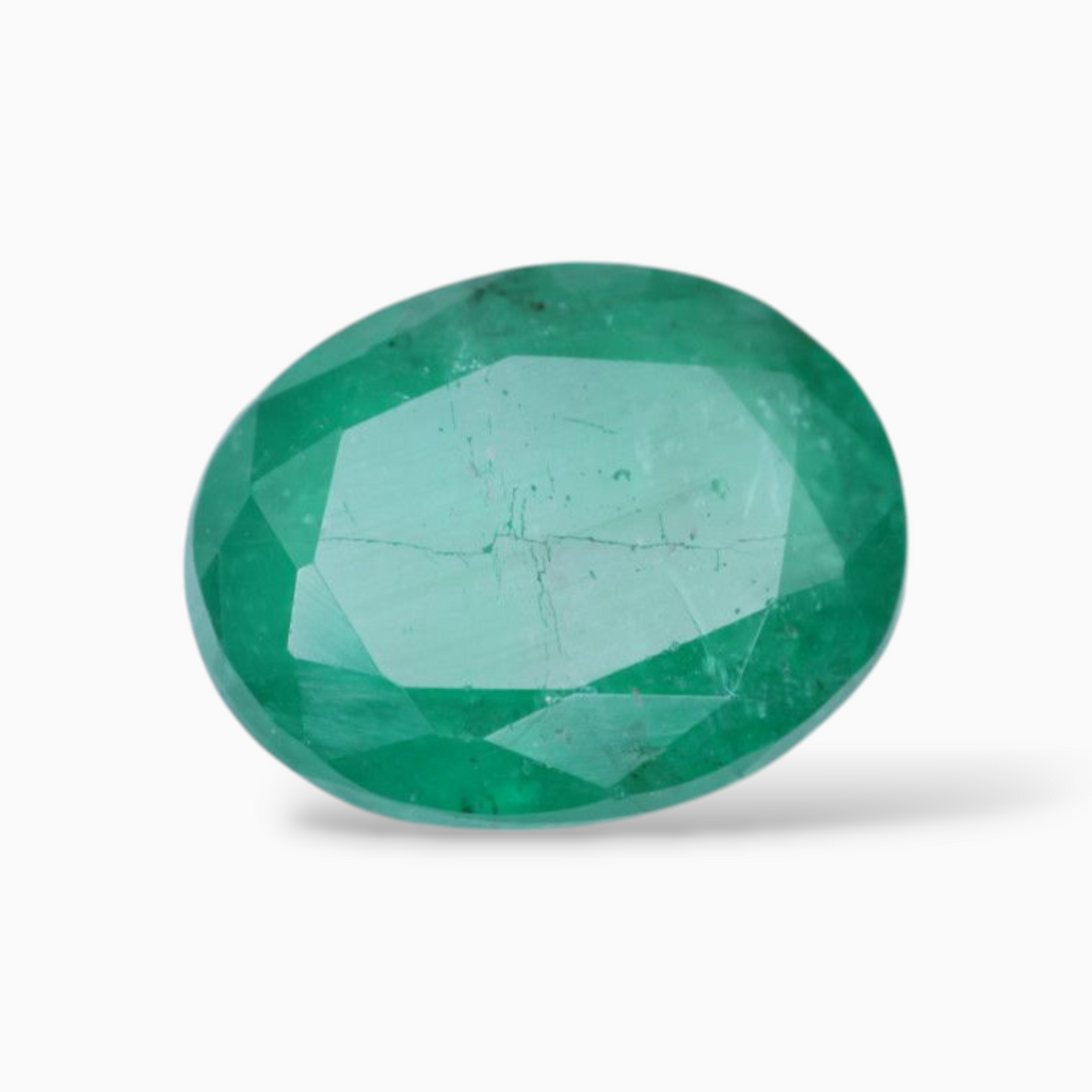 Buy Green Emerald For Sale Oval Shape 3.22 Carats 10.5x8.1mm Size