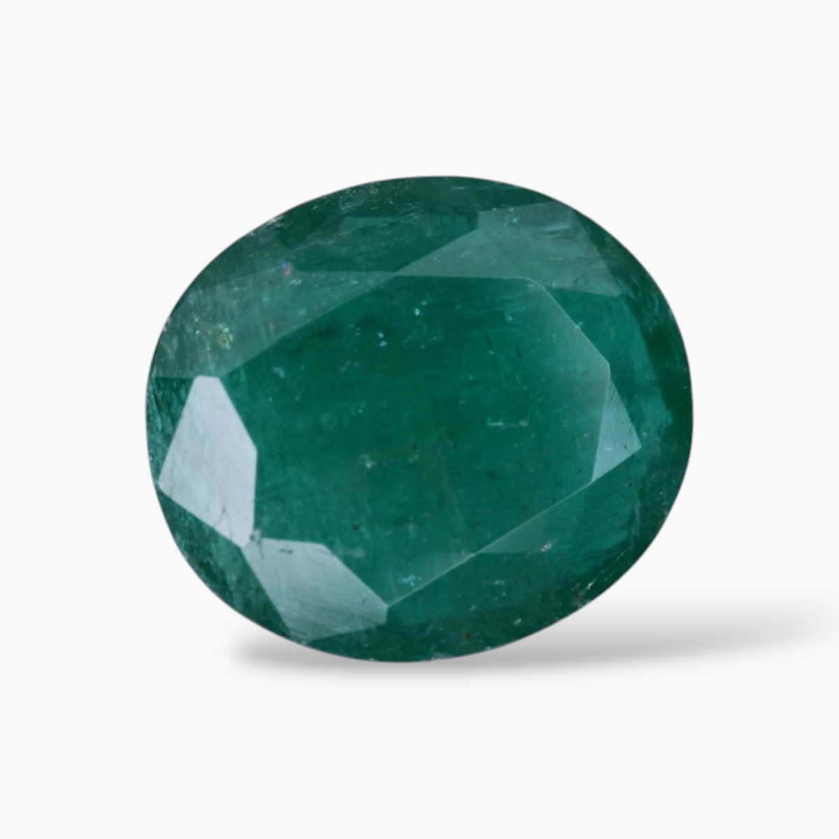 Online Sale Natural Emerald Stone Oval Shape 5.07 Carats 12.7x11mm Size