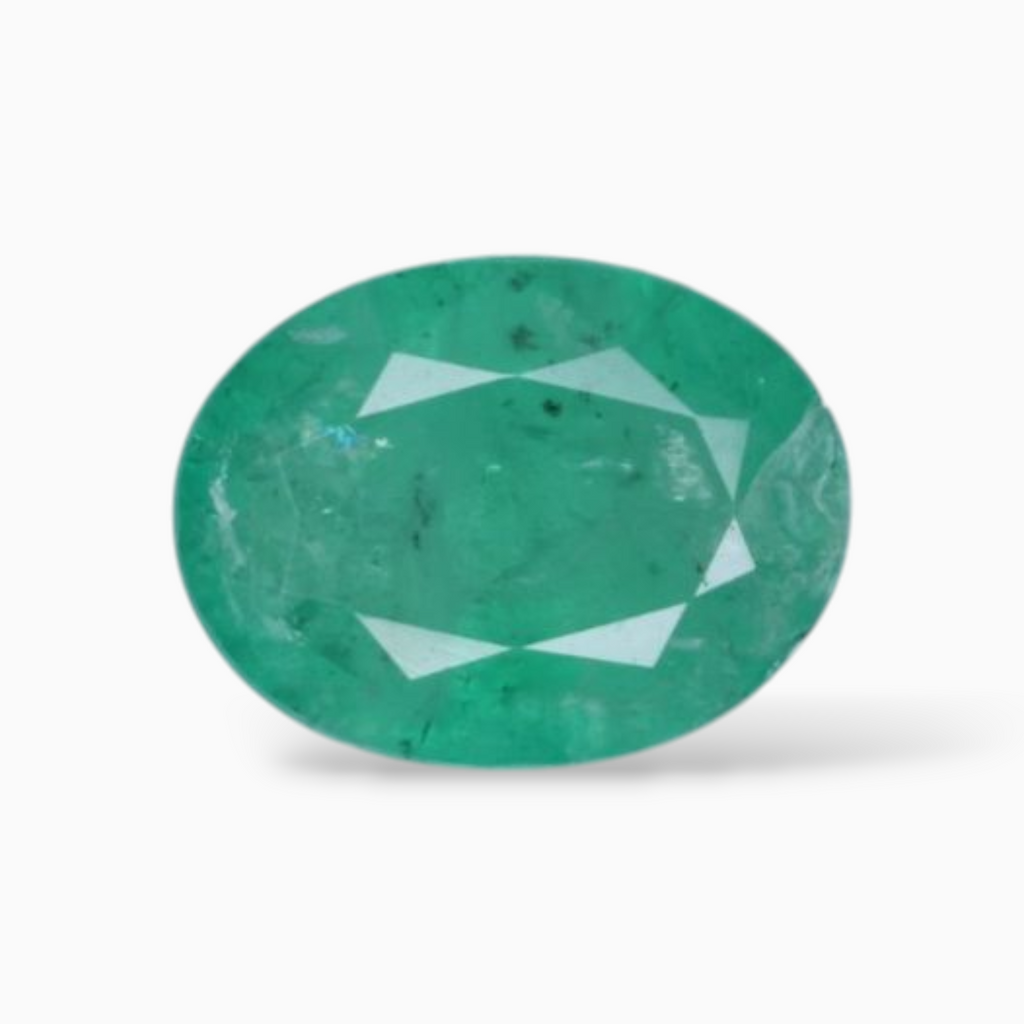 1.87 Carats Original Emerald Gemstone In Oval Shape & Size 10x7.5mm