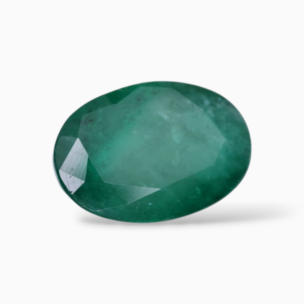 Online Sale Zambian Emerald Gemstone Oval Shape 4.70 Carats 12.3x8.5mm Size