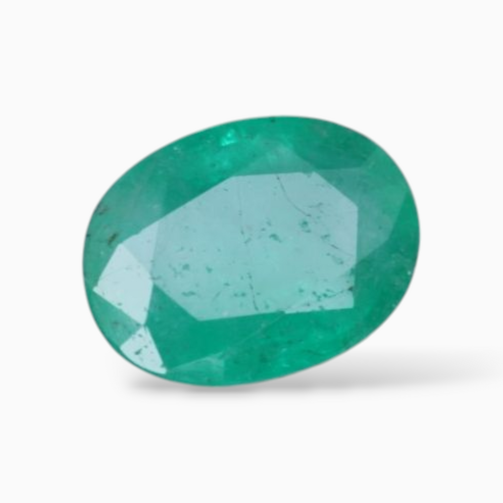 Buy Green Emerald Gemstone In Oval Shape 0.97 Carats 7.8x5.8mm Size