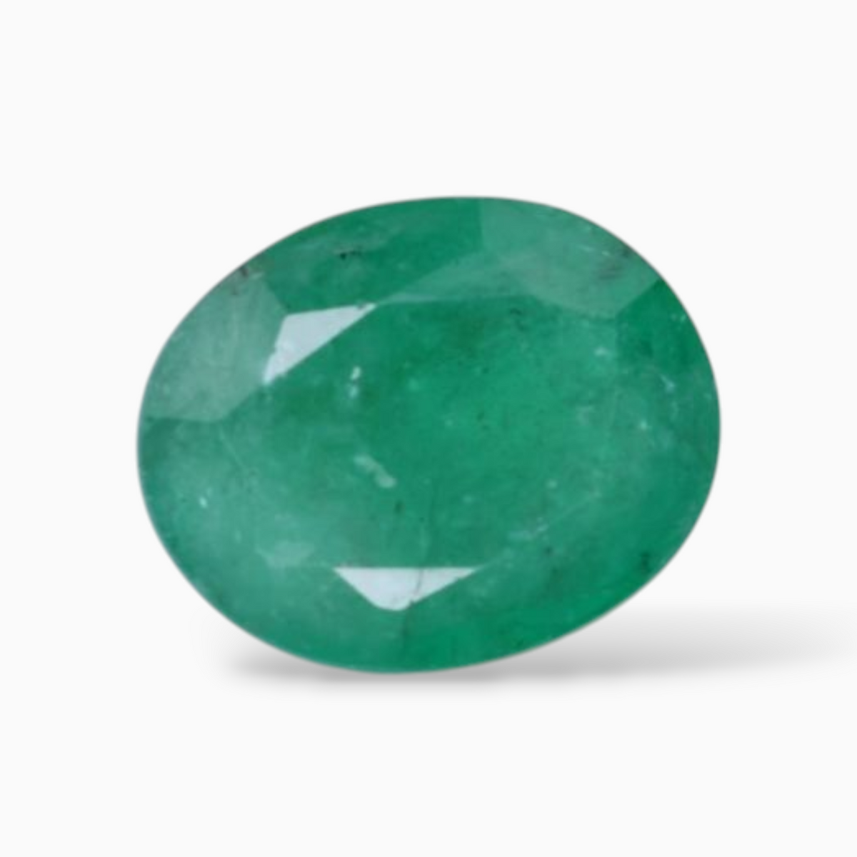 Buy Online Green Emerald Gemstone In Oval Shape 3.21 Carats 11x8.8mm Size
