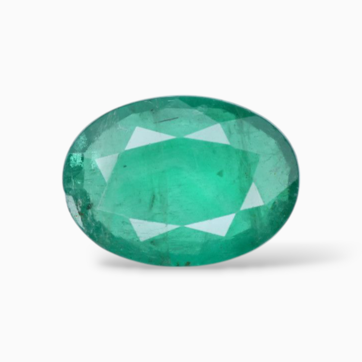Buy Genuine Emerald  For Sale Oval Shape 3.53 Carats 13.4x9.8mm Size