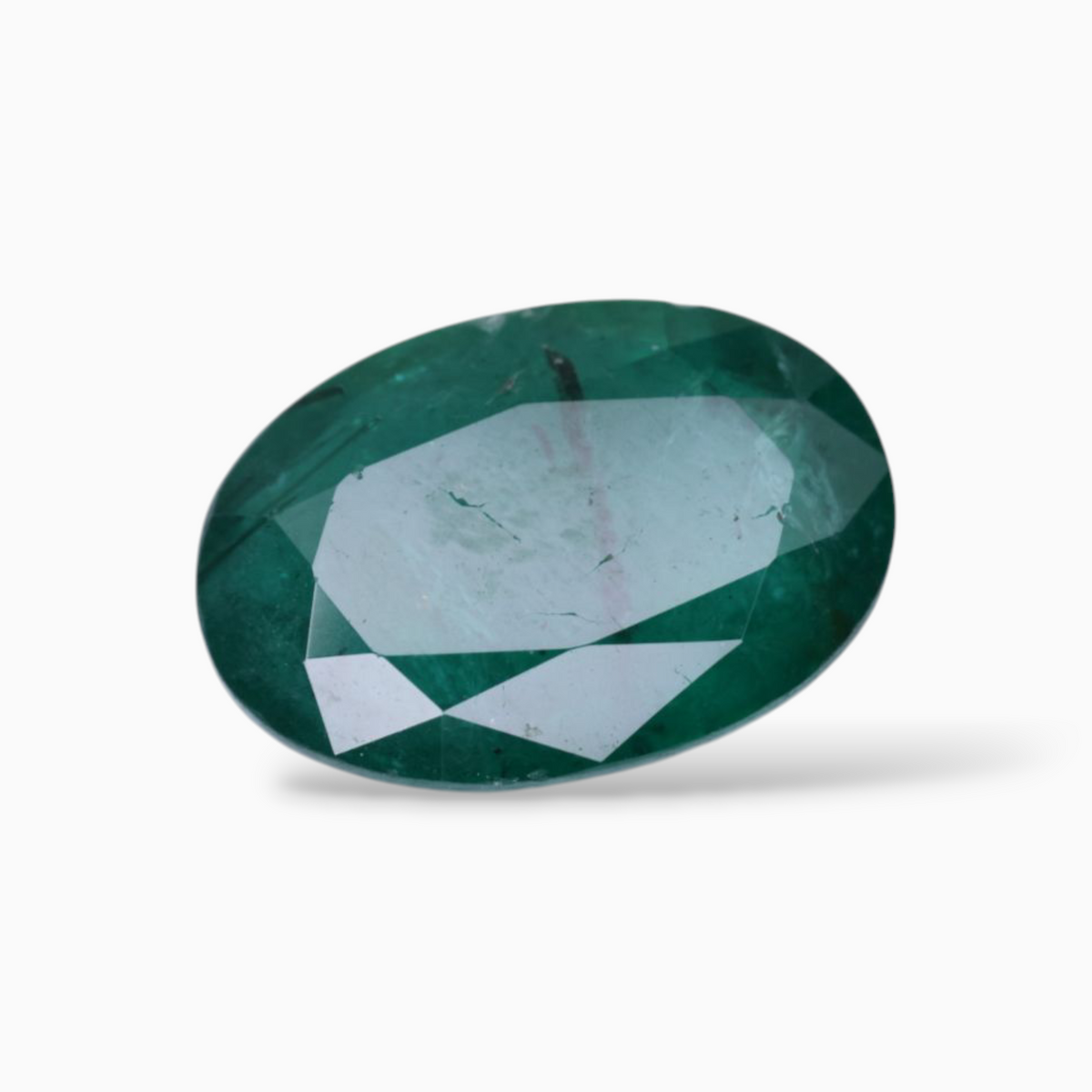 For Sale Real Emerald Stone Oval Shape 5.32 Carats 13.6x9.3mm Size