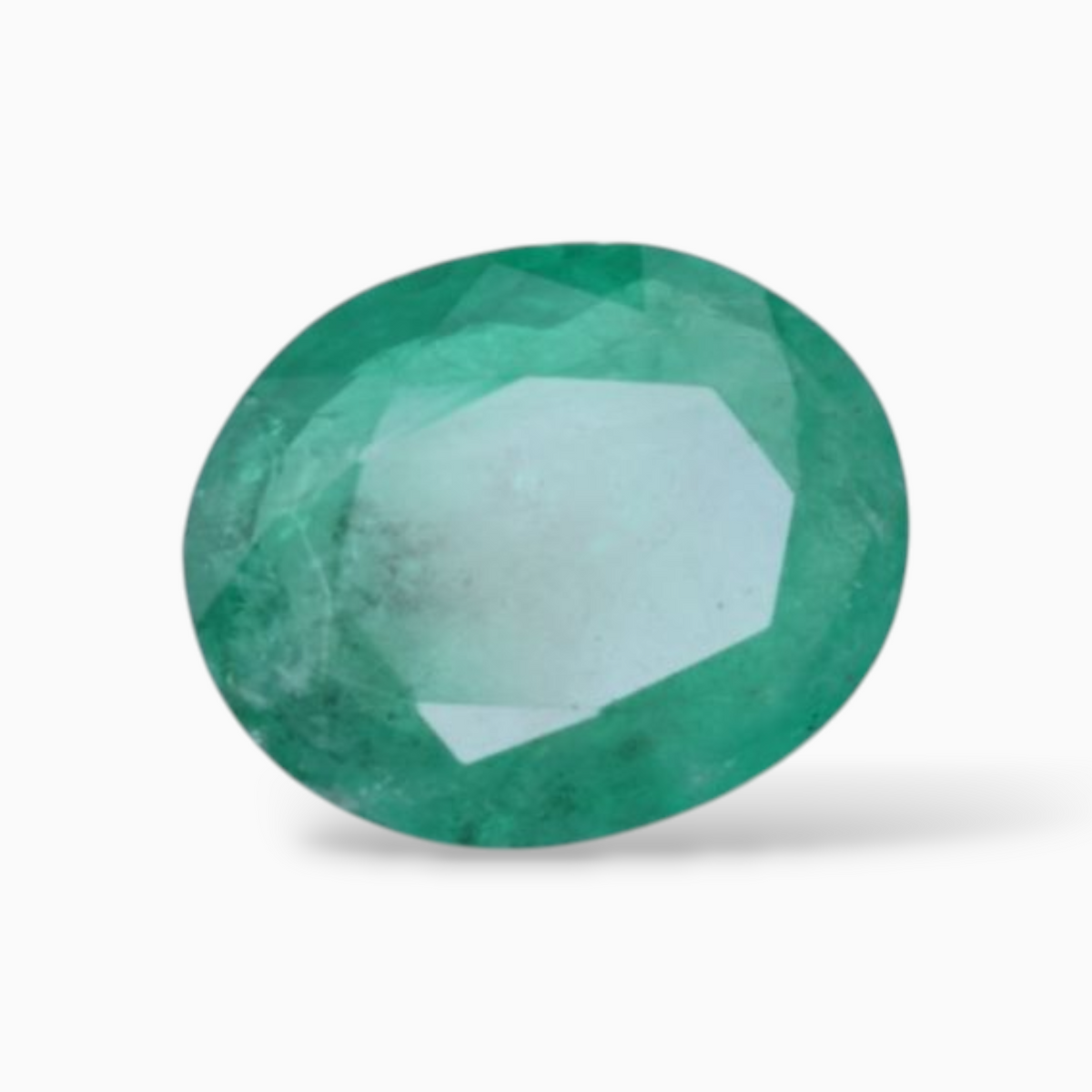 Emerald Stone Original In Oval Shape 3.86 Carats 12.5x10mm Size