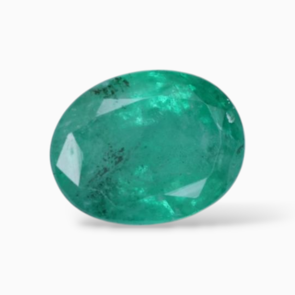 Buy Green Emerald Gemstone For Sale Oval Shape 1.50 Carats 7.8x6mm Size