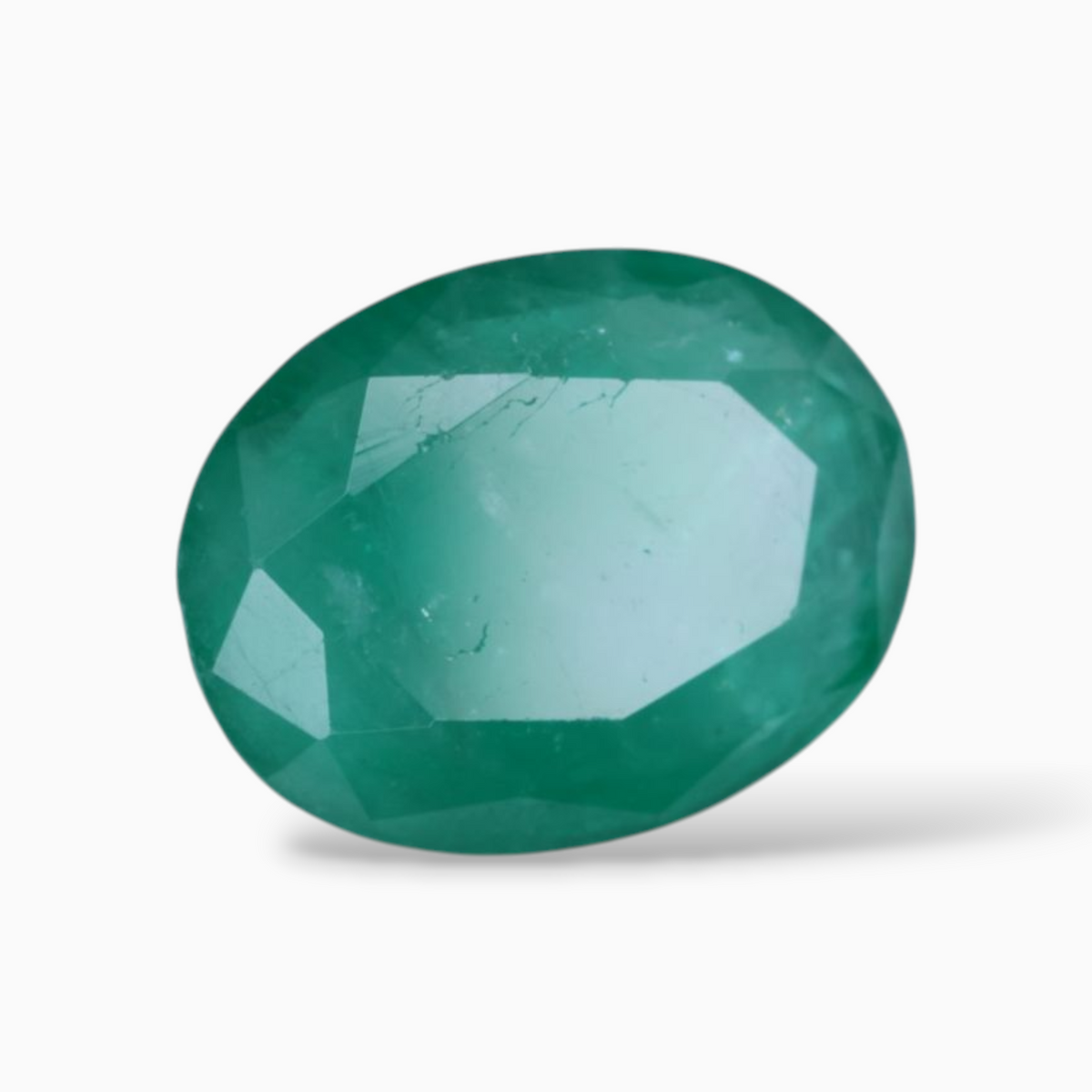 3.93 Carats Buy Emerald stone In Oval Shape & Size 13x10mm