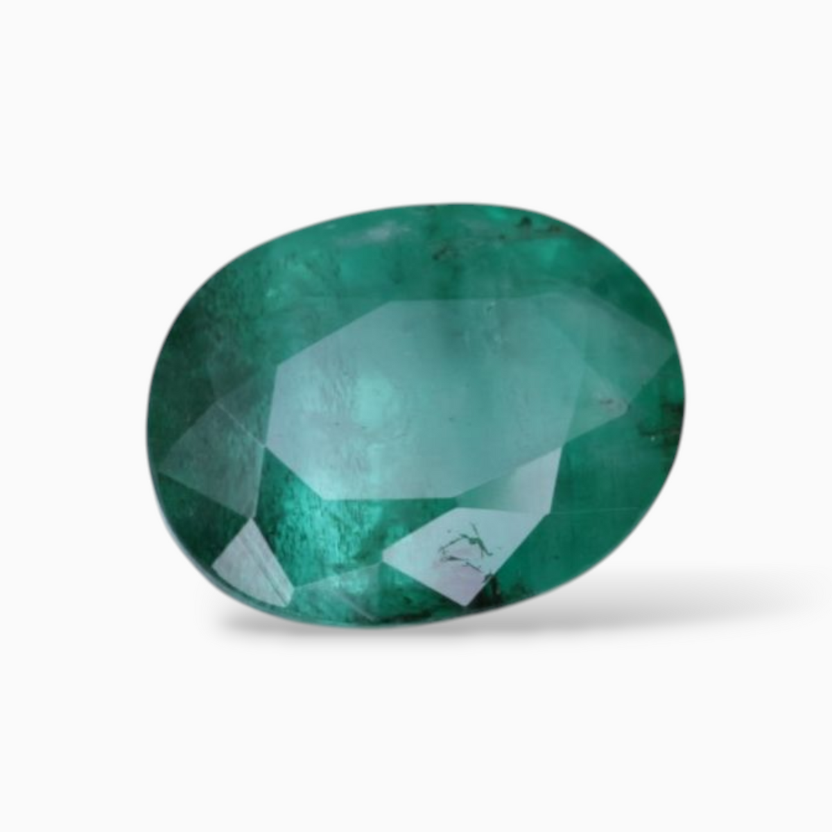 On Sale Zambian Green Emerald Gemstone In Oval Shape 1.97 Carats 9x7mm Size
