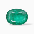 Natural Green Emerald For Sale Oval Shape 3.75 Carats 12.7x9.4mm Size