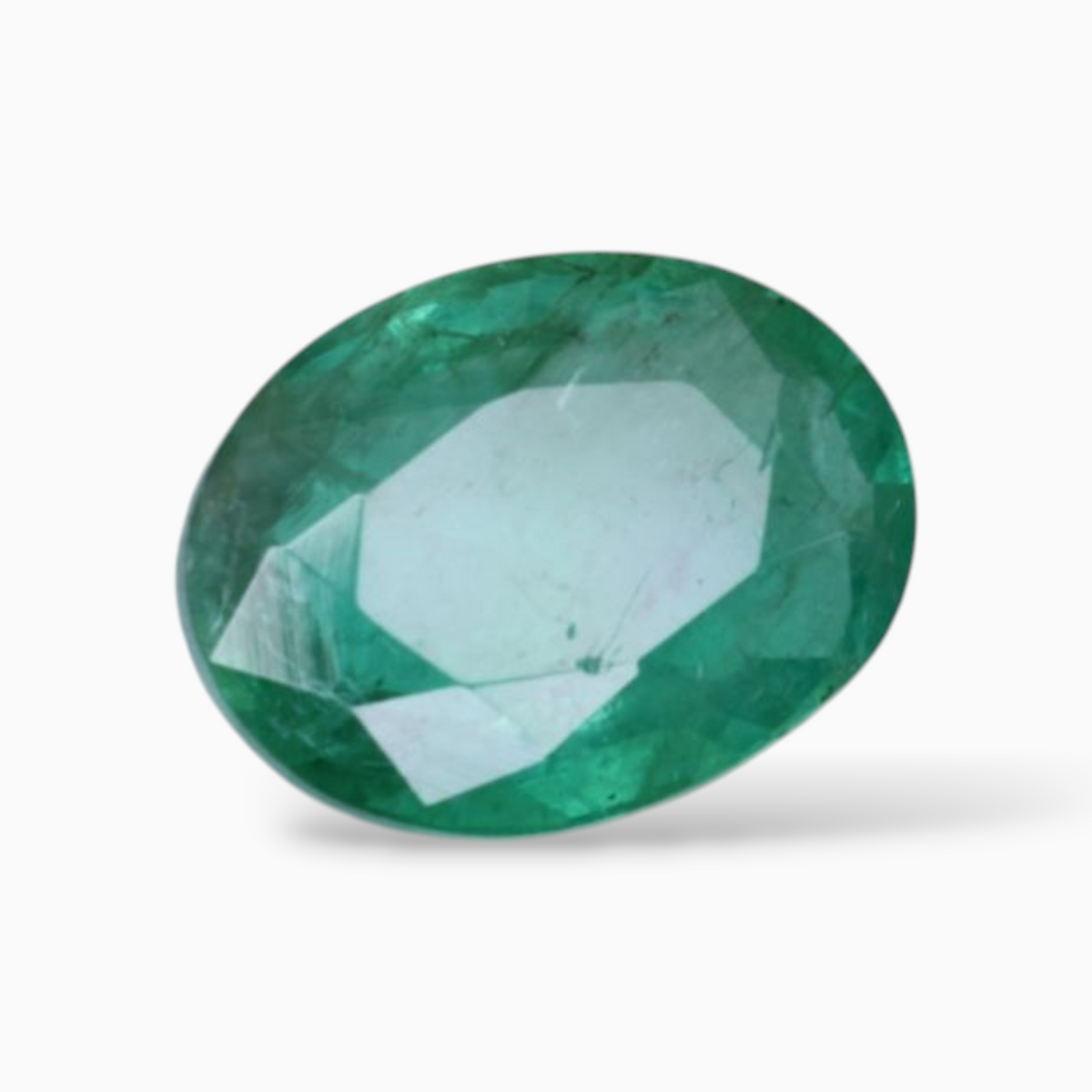 3.69 Carats Natural Emerald Gemstone In Oval Shape & Size 12.4x9.4mm