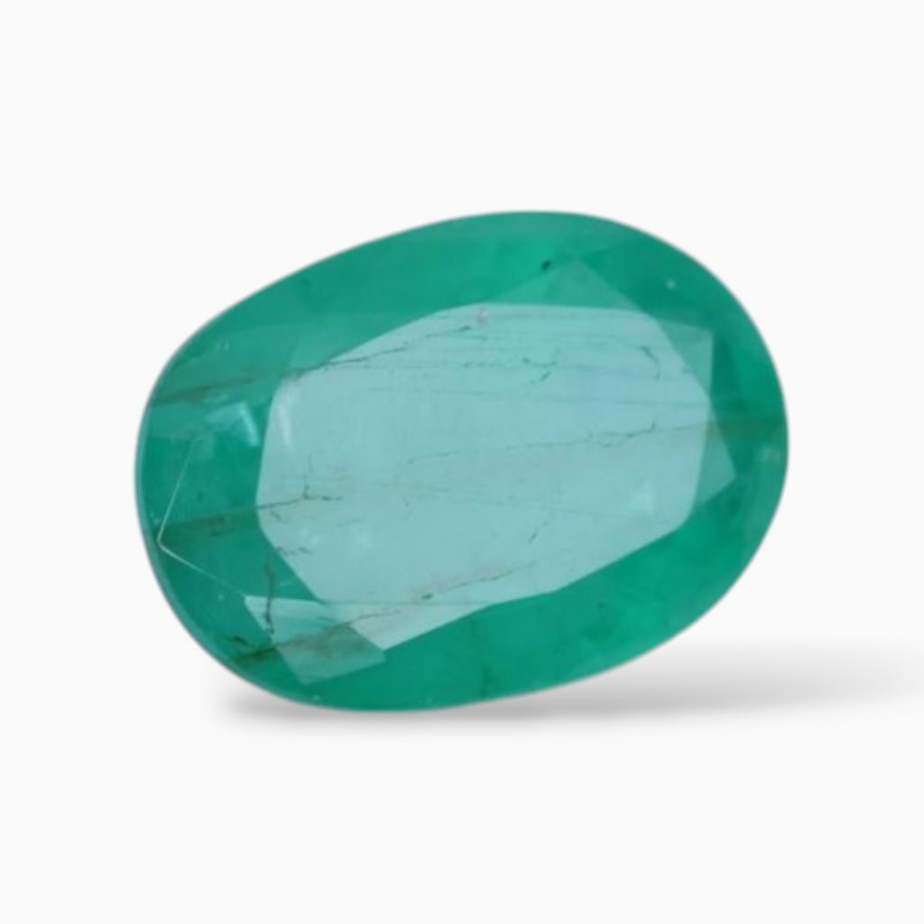 Genuine Emerald Gemstone For Sale Oval Shape 1.31 Carats 8.5x6mm Size