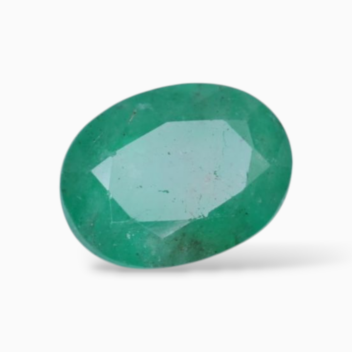 Emerald Stone Original In Oval Shape 2.92 Carats 10.2x7.6mm Size