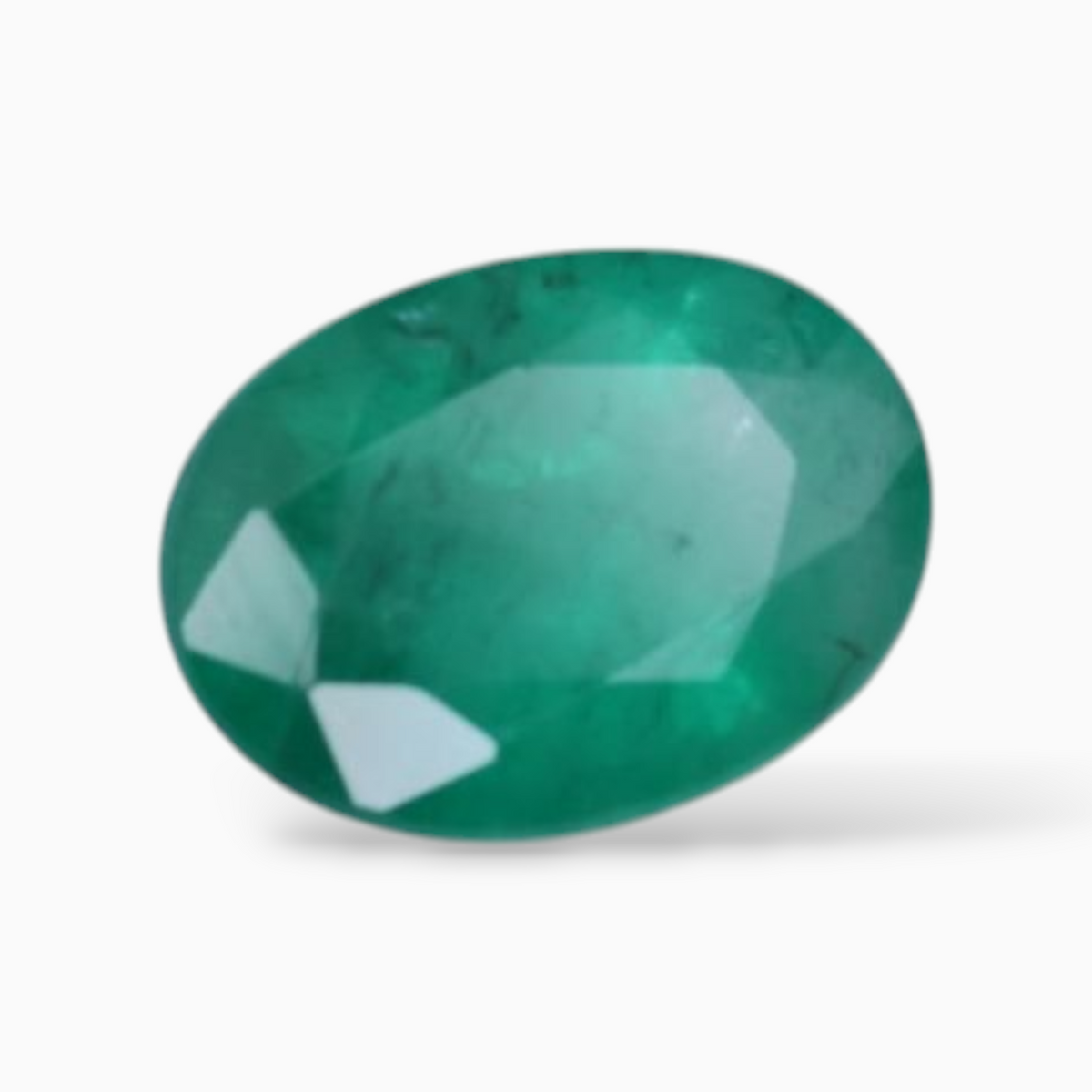 Real Green Emerald Gemstone For Sale Oval Shape 1.11 Carats 8x5.8mm Size