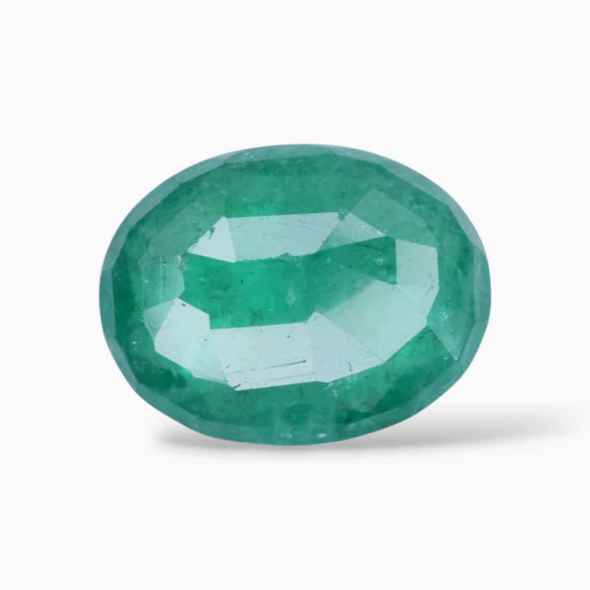 Buy Online Genuine Emerald Gemstone In Oval Shape 4.84 Carats 14.1x11mm Size