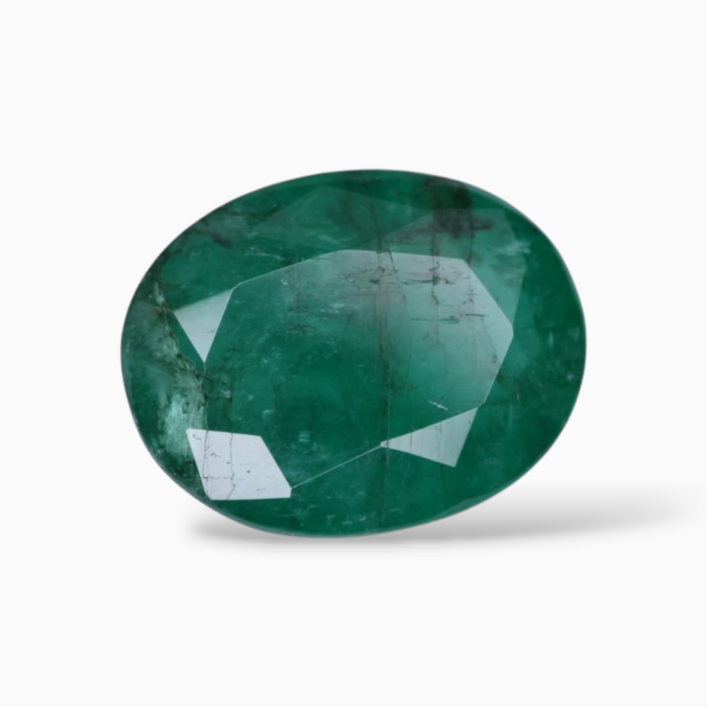 Buy Natural Emerald Gemstone Oval Shape 5.07 Carats 12.8x10.1mm Size