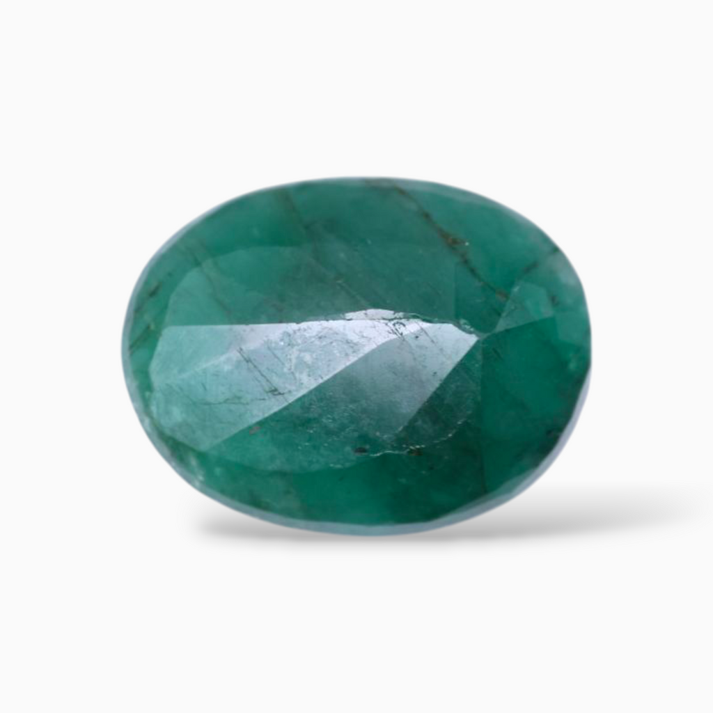 3.43 Carats Original Emerald Gemstone For Sale Oval Shape  12.3x9.5mm Size