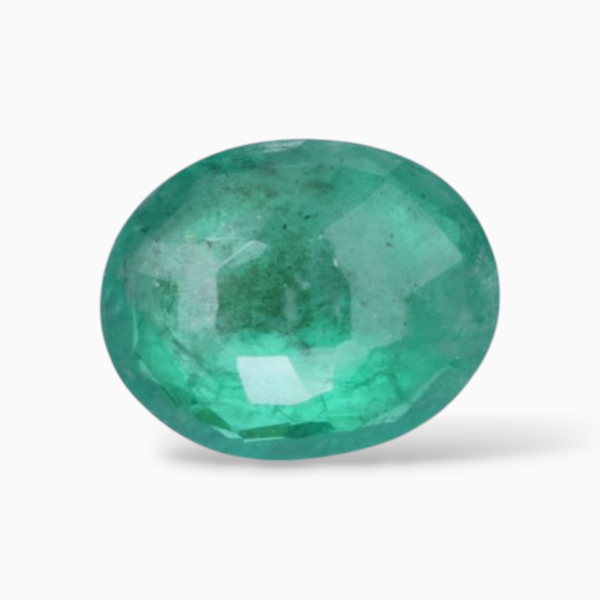 Emerald Stone Original In Oval Shape 3.86 Carats 12.5x10mm Size
