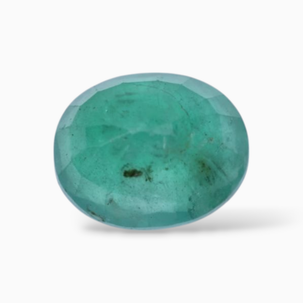 1.70 Carats Green Emerald Stone In Oval Shape 8.5x6.8mm Size