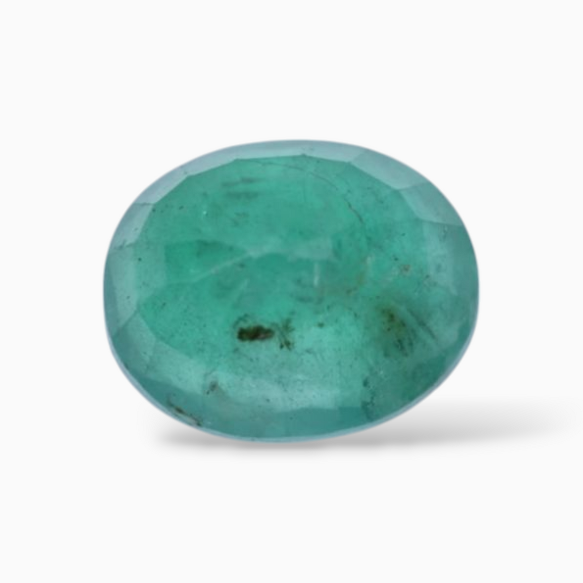 1.70 Carats Green Emerald Stone In Oval Shape 8.5x6.8mm Size