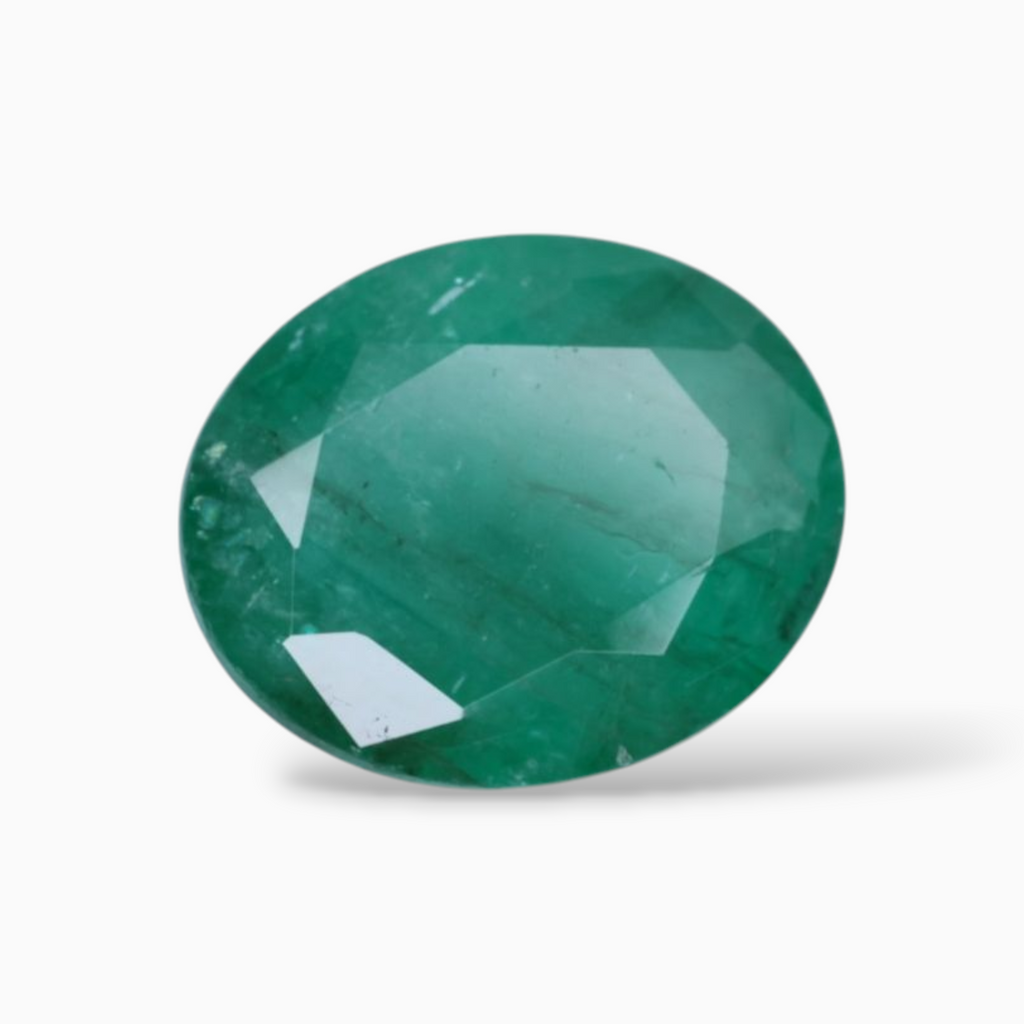 Genuine Emerald Gemstone Oval Shape 4.02 Carats 11.6x9.6mm Size