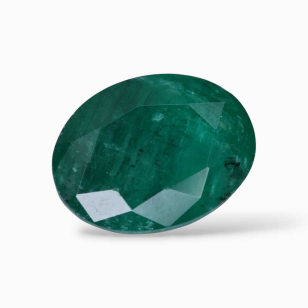 Natural Zambian Emerald Stone For Sale Oval Shape 2.64 Carats 9.4x7.1mm Size