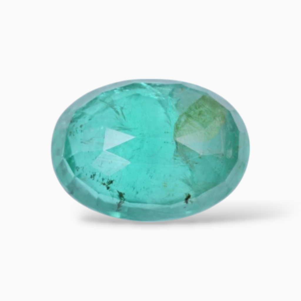 Zambian Emerald Stone In Oval Shape 2.35 Carats 10.2x7.3mm Size
