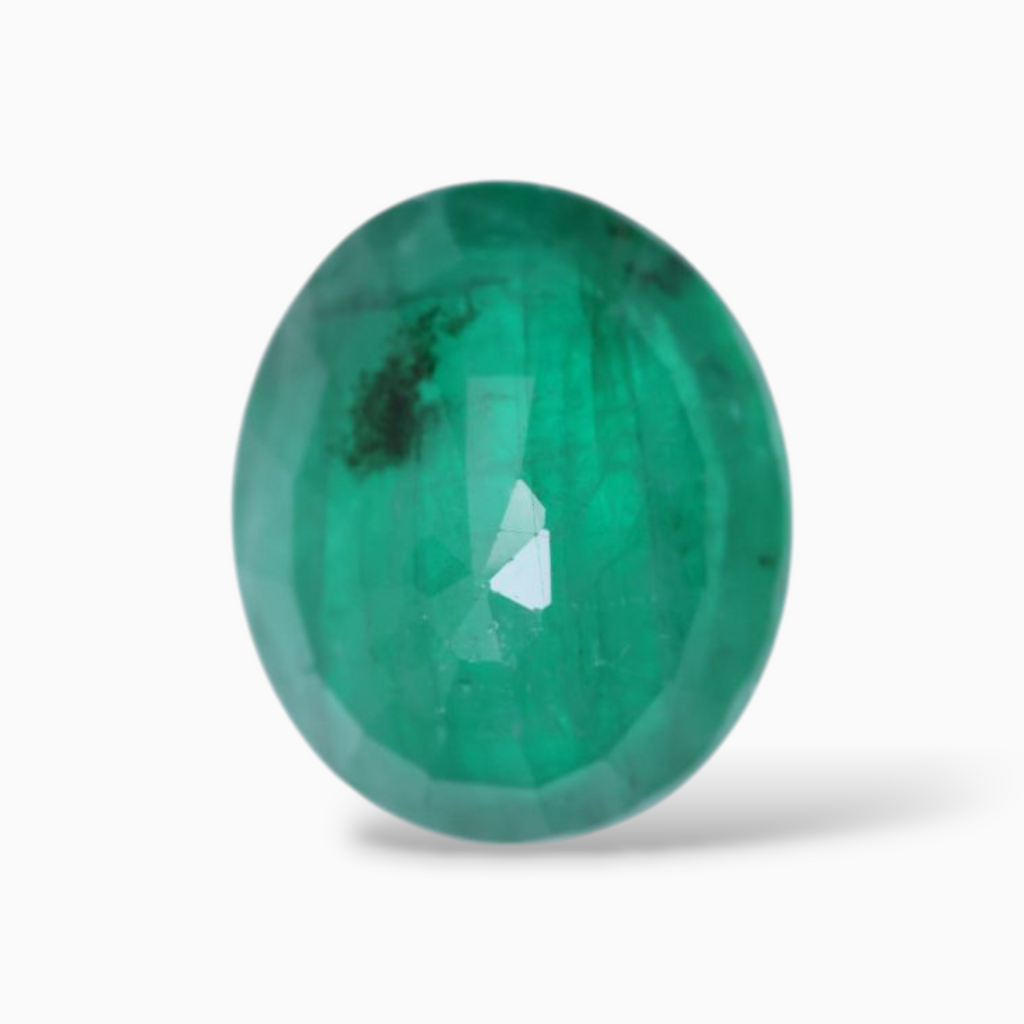Natural Emerald For Sale Oval Shape 3.29 Carats 11x9.5mm Size
