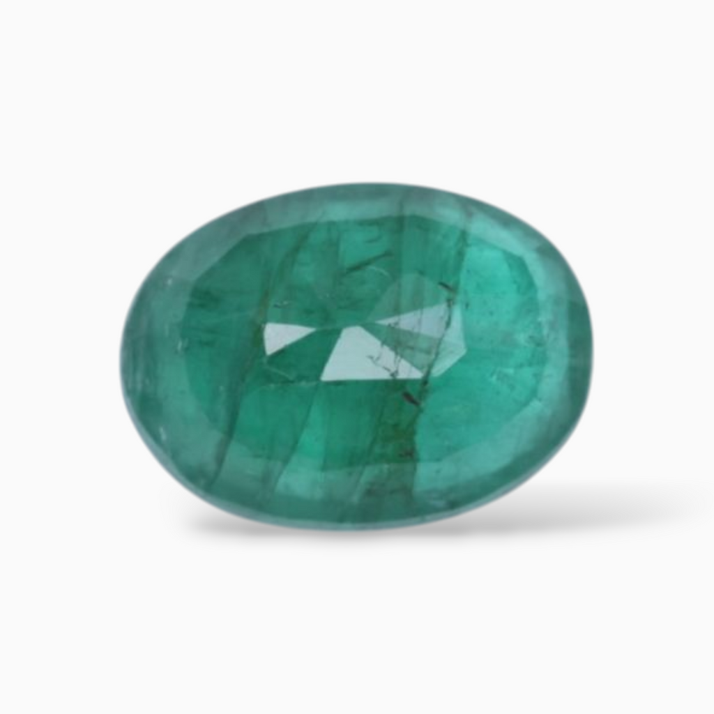 Buy 1.07 Carats Natural Emerald Stone In Oval Shape & Size 7.8x5.7mm
