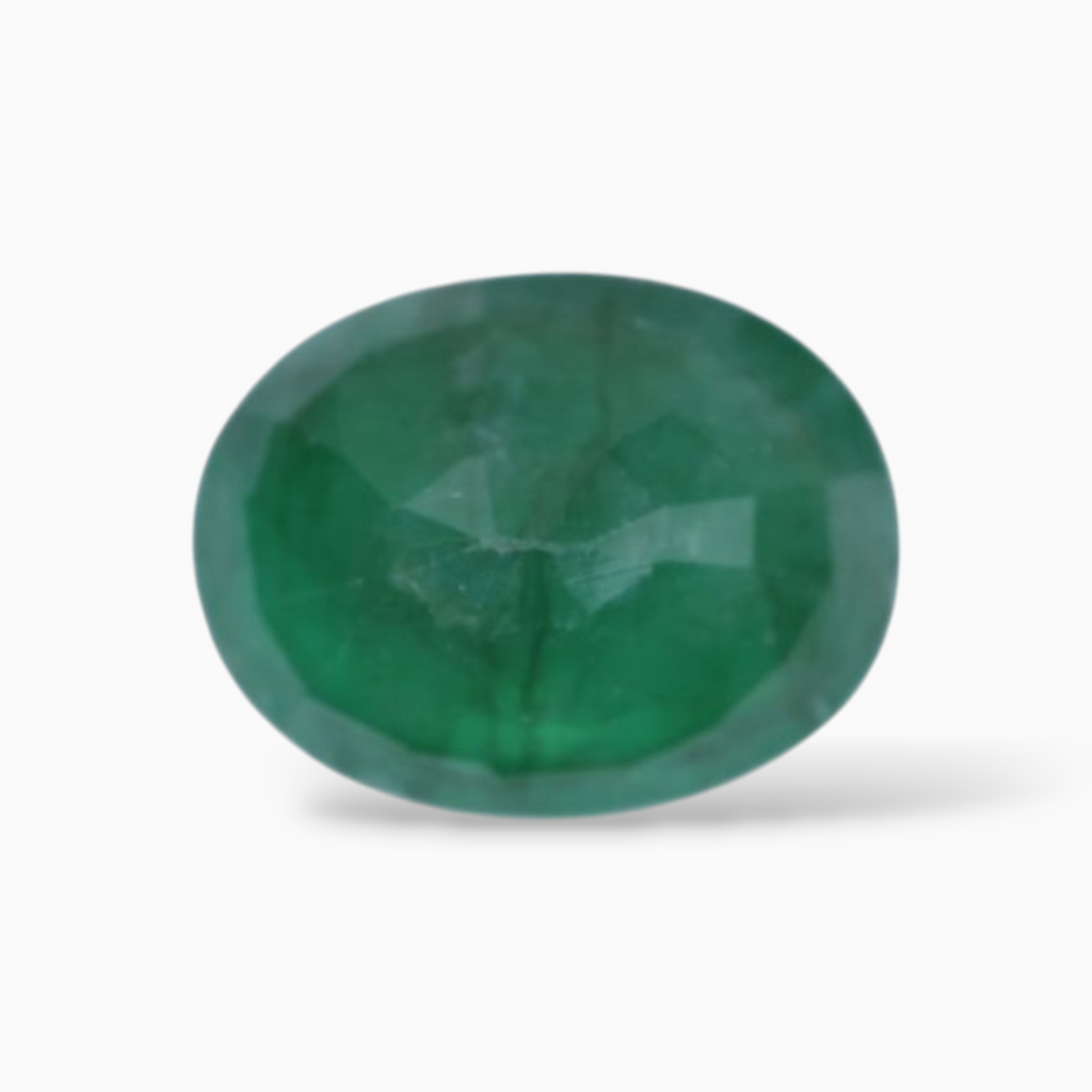 Zambian Panna Stone For Sale Oval Shape 1.52 Carats 8.8x7mm Size
