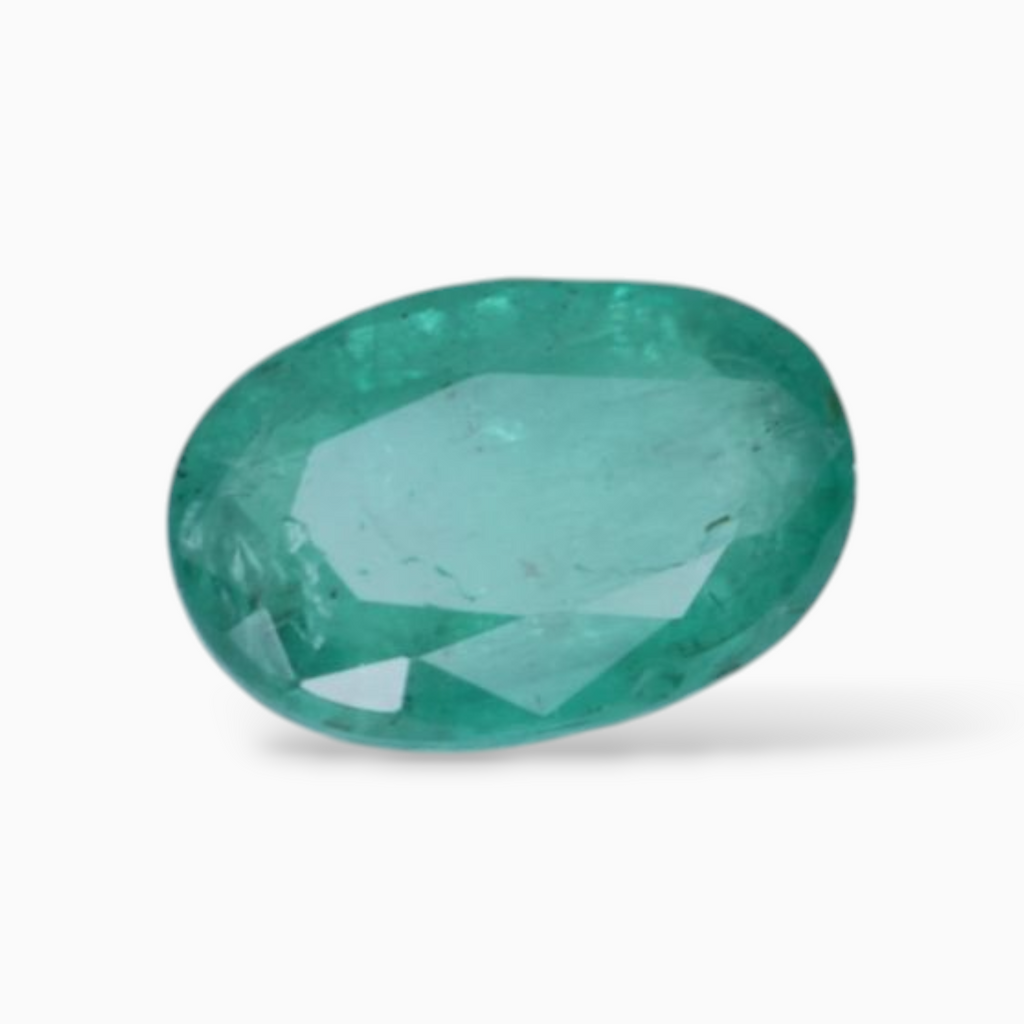 Natural Emerald Stone For Sale Oval Shape 1.30 Carats 8.5x5.6mm Size