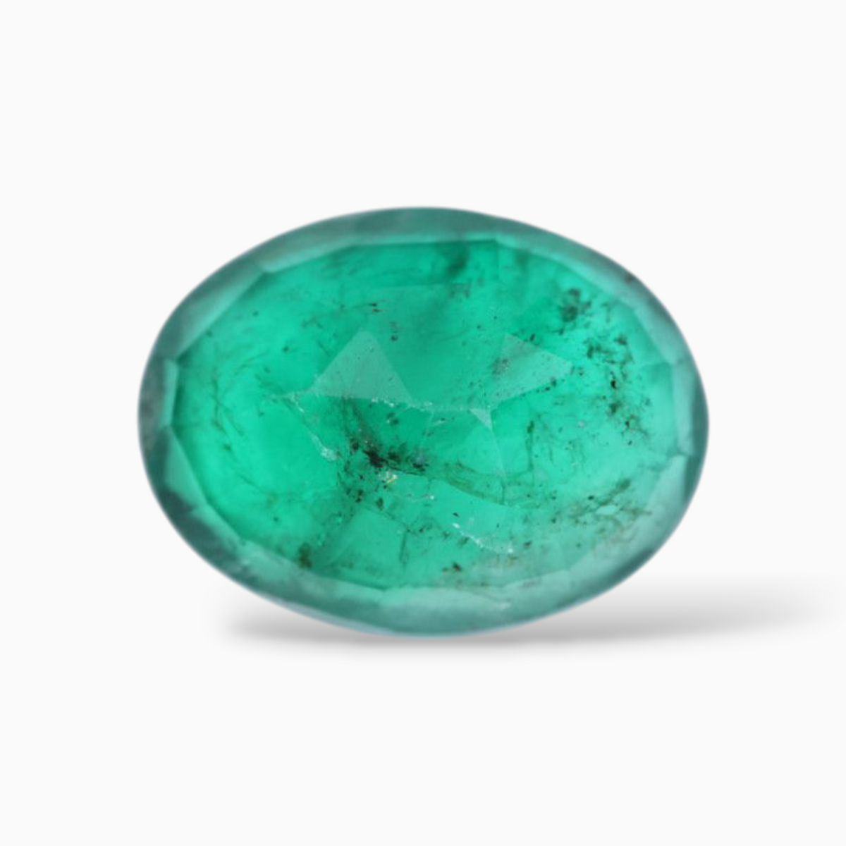 Green Panna Gemstone For Sale Oval Shape 3.66 Carats 11.6x9mm Size